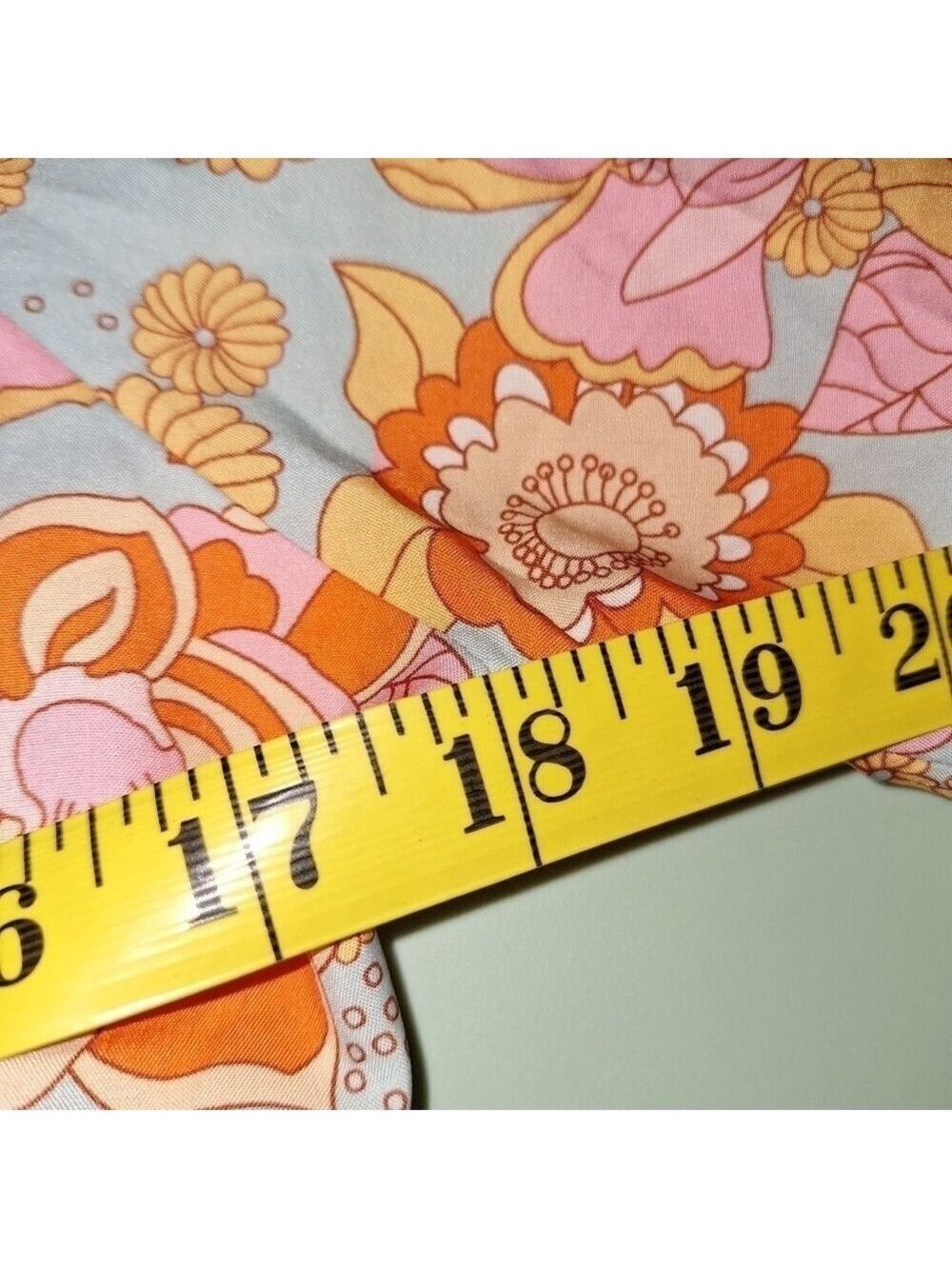 👗 NWT Orange and Blue Flower Maxi Dress Medium - Picture 2 of 6